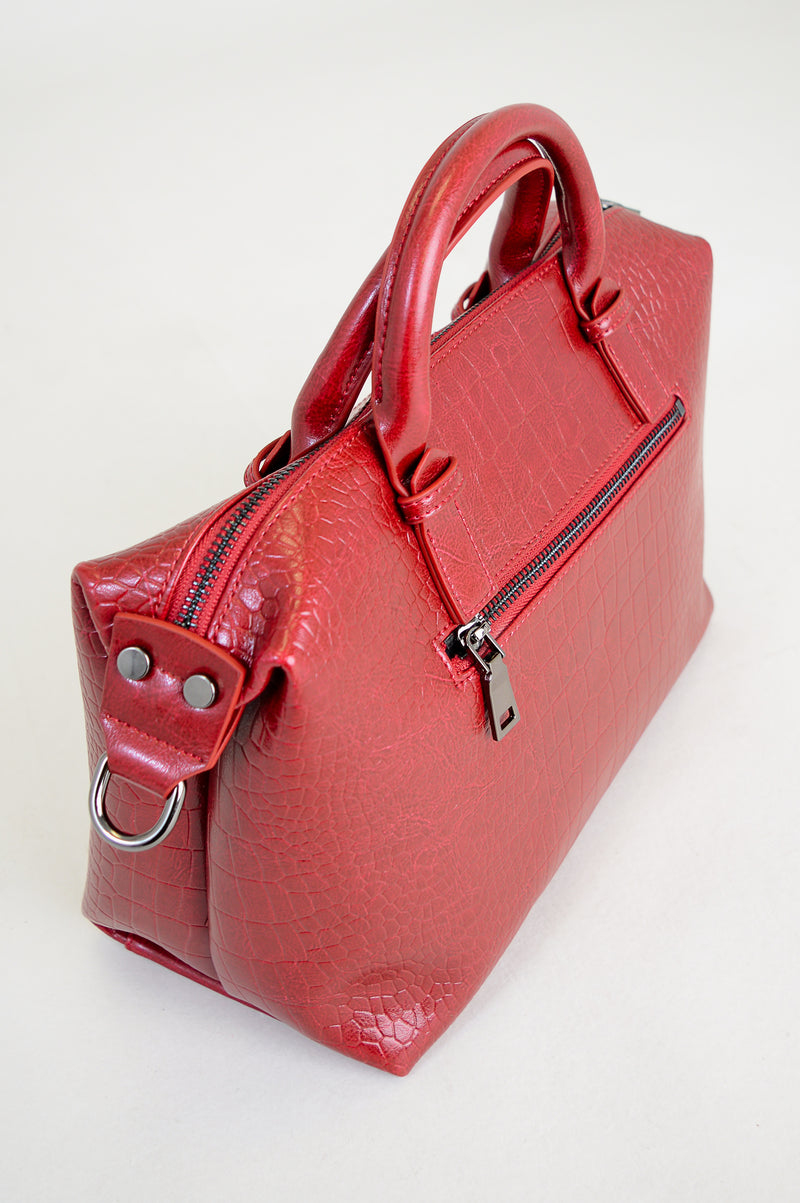 Kimmy Handbag, Red, Leather
