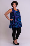 Kona Tank, Violet Antique, Batik Art - Blue Sky Clothing Co
