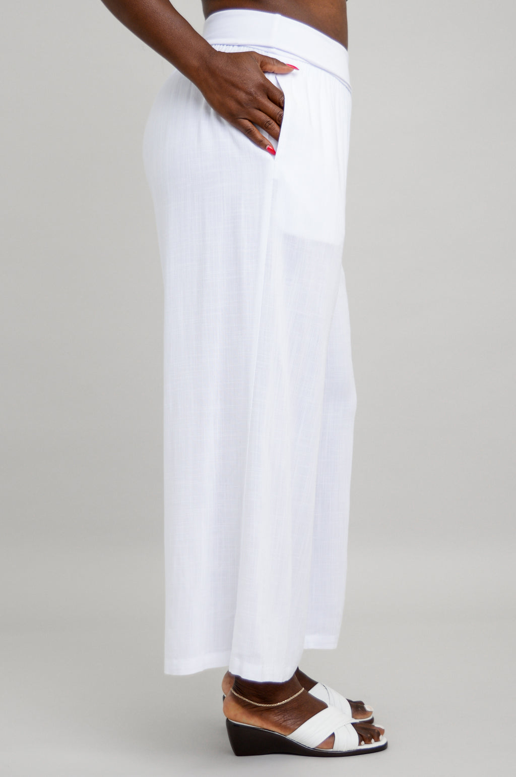 SUMMER Pants - white linen