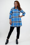 Larissa Tunic, French Plaid, Cotton Flannel - Final Sale