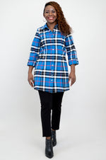 Larissa Tunic, French Plaid, Cotton Flannel - Final Sale