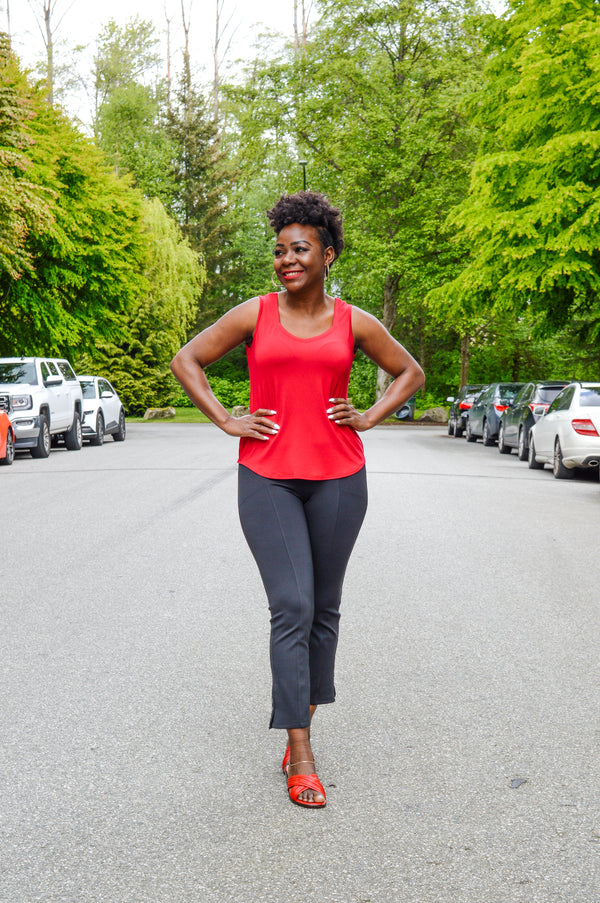 Ritzy Tank, Lipstick, Bamboo