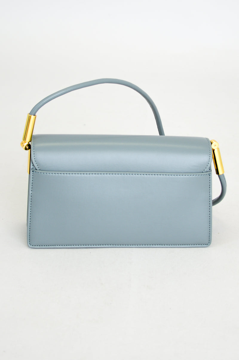Lina Bag, Grey/Blue, Leather