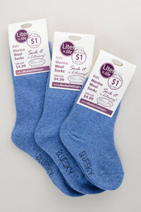 Little Ones' Merino Wool Socks for Literacy