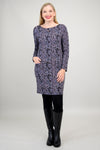 Lola Long Sleeve Dress, Blue Space, Bamboo