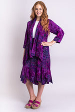 Patchwork Skirt, Magic Magenta, Batik Art - Blue Sky Clothing Co