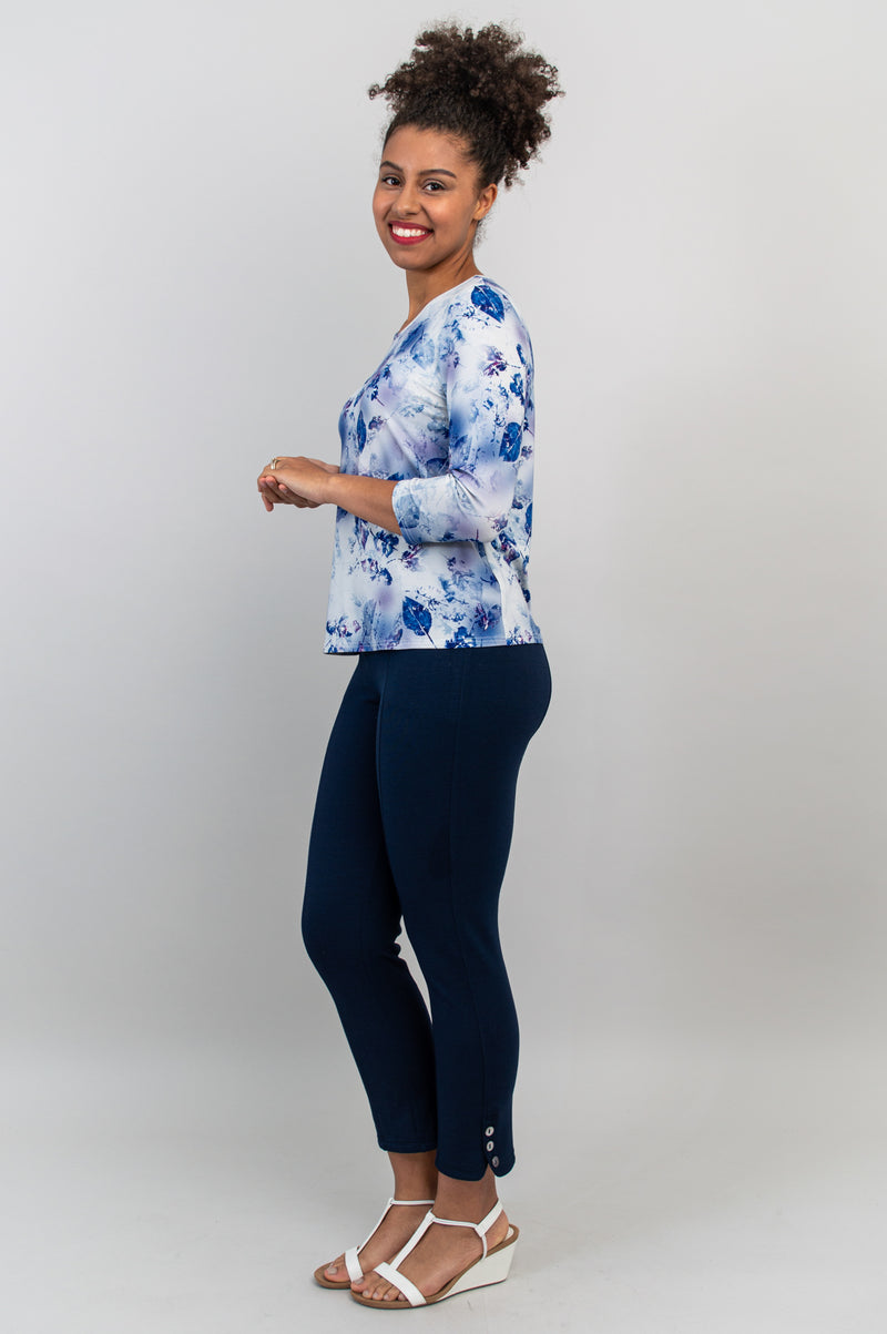 Margorie Top, Blue Whispering, Bamboo - Final Sale