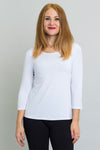 Margorie Top, Winter White, Bamboo - Final Sale