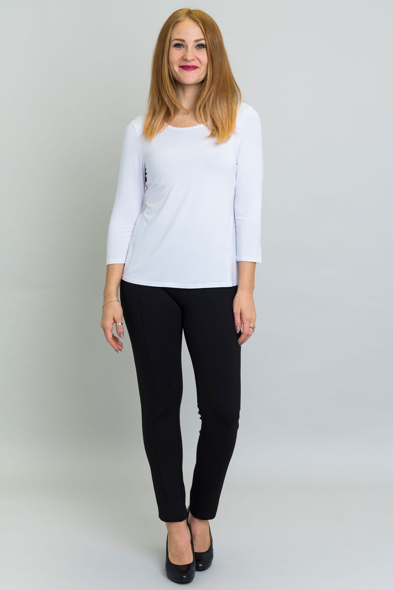 Margorie Top, Winter White, Bamboo - Final Sale