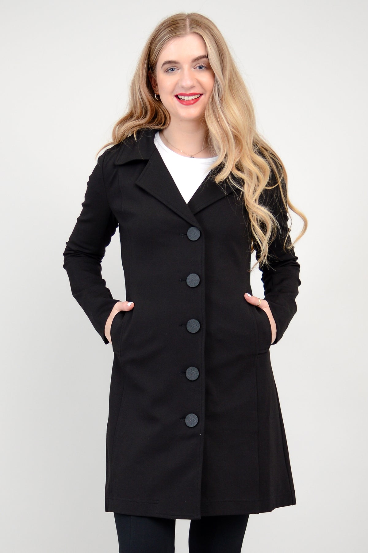 Mariana Trench Coat, Black, Modal
