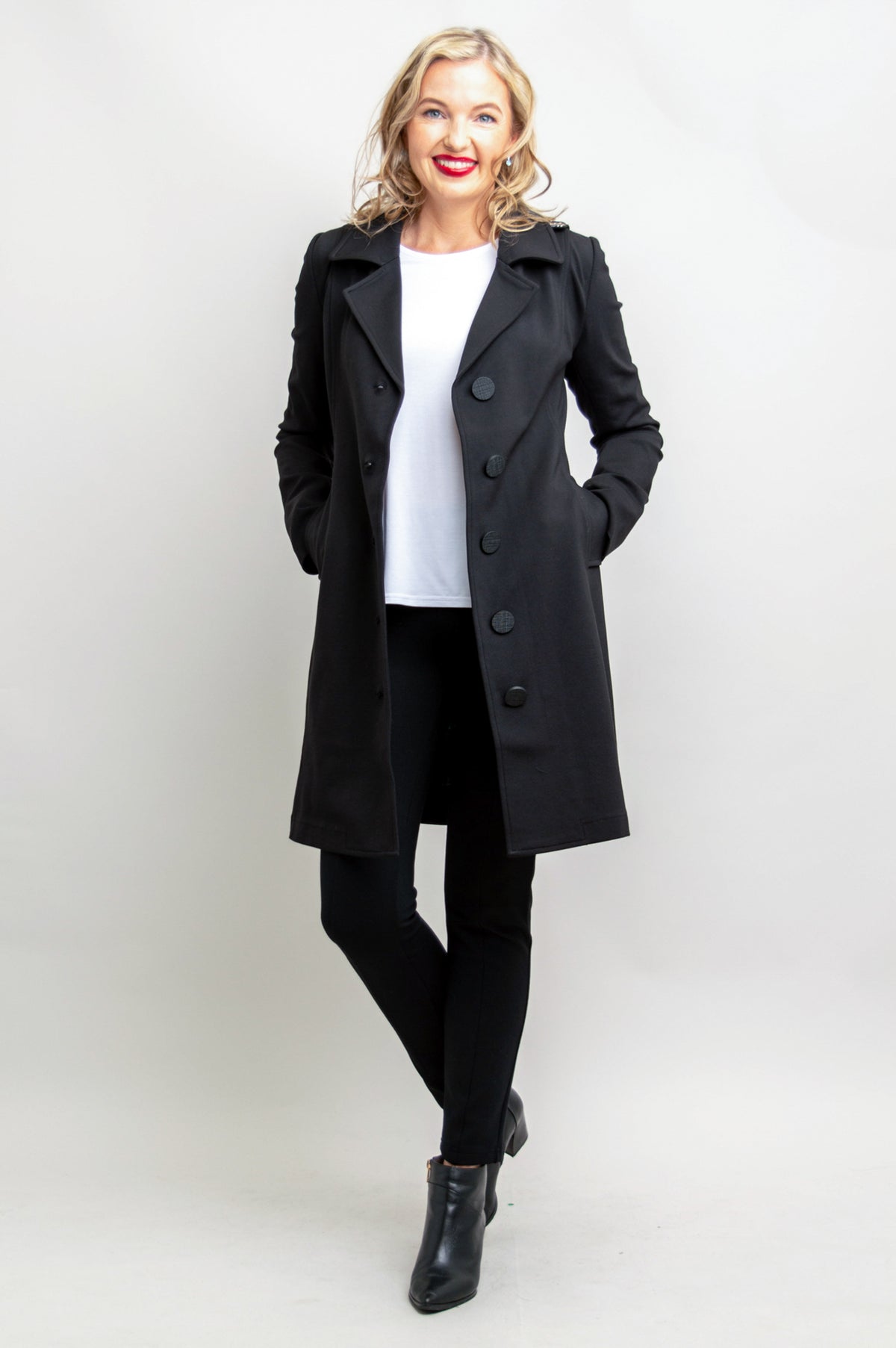 Mariana Trench Coat, Black, Modal