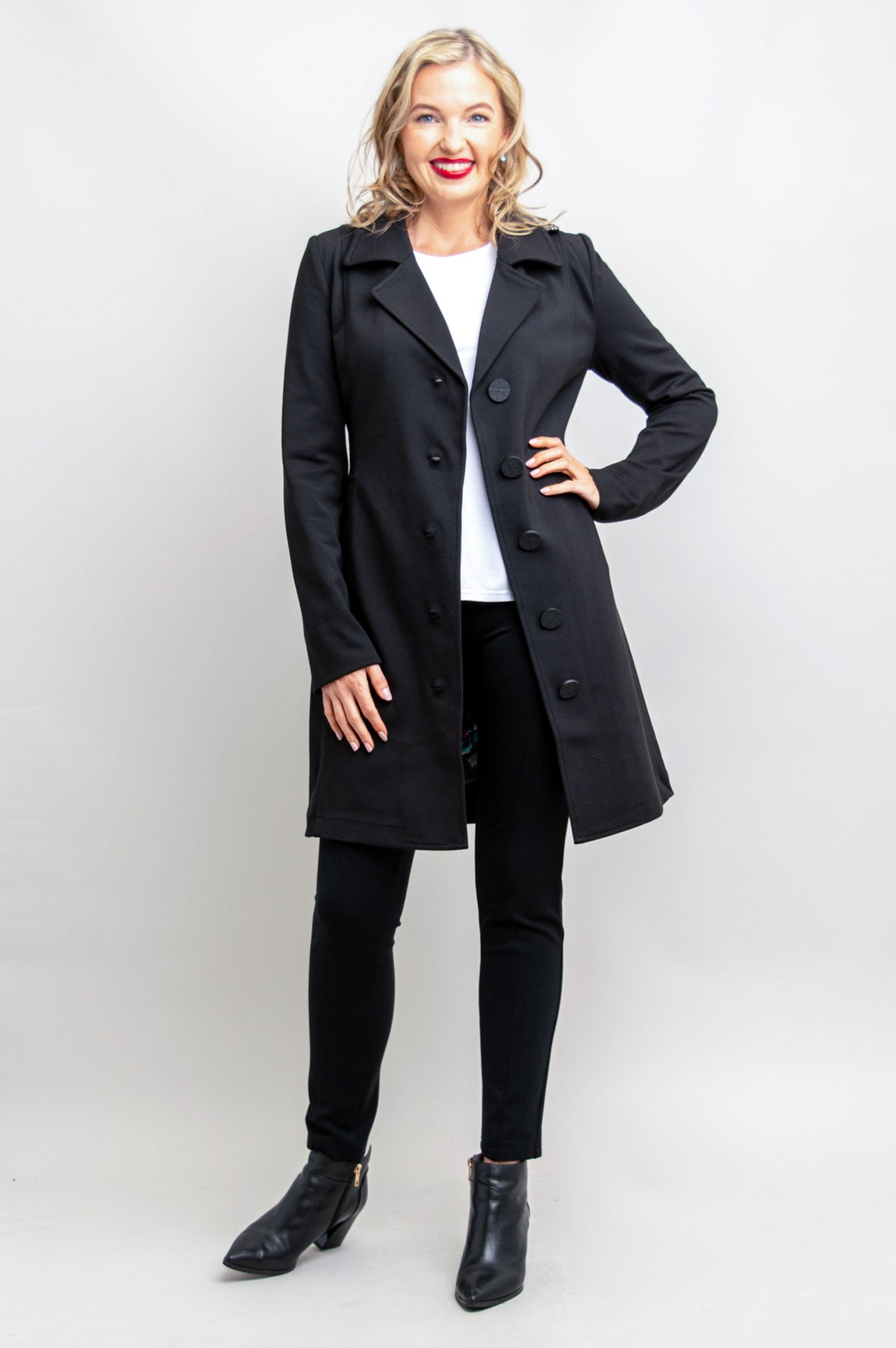 Mariana Trench Coat, Black, Modal