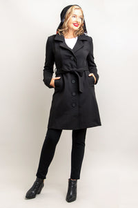 Mariana Trench Coat, Black, Modal