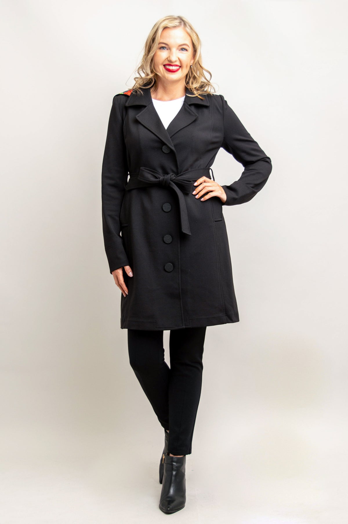 Mariana Trench Coat, Black, Modal