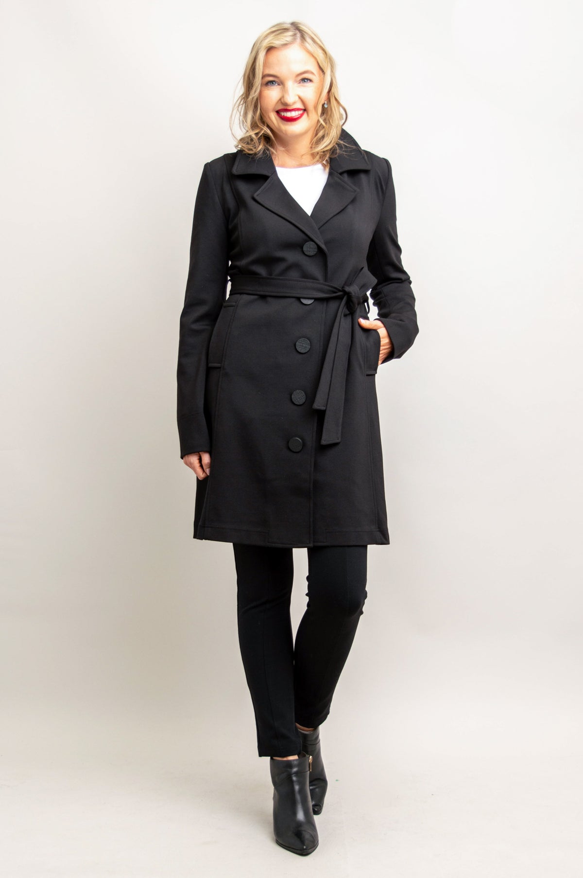 Mariana Trench Coat, Black, Modal