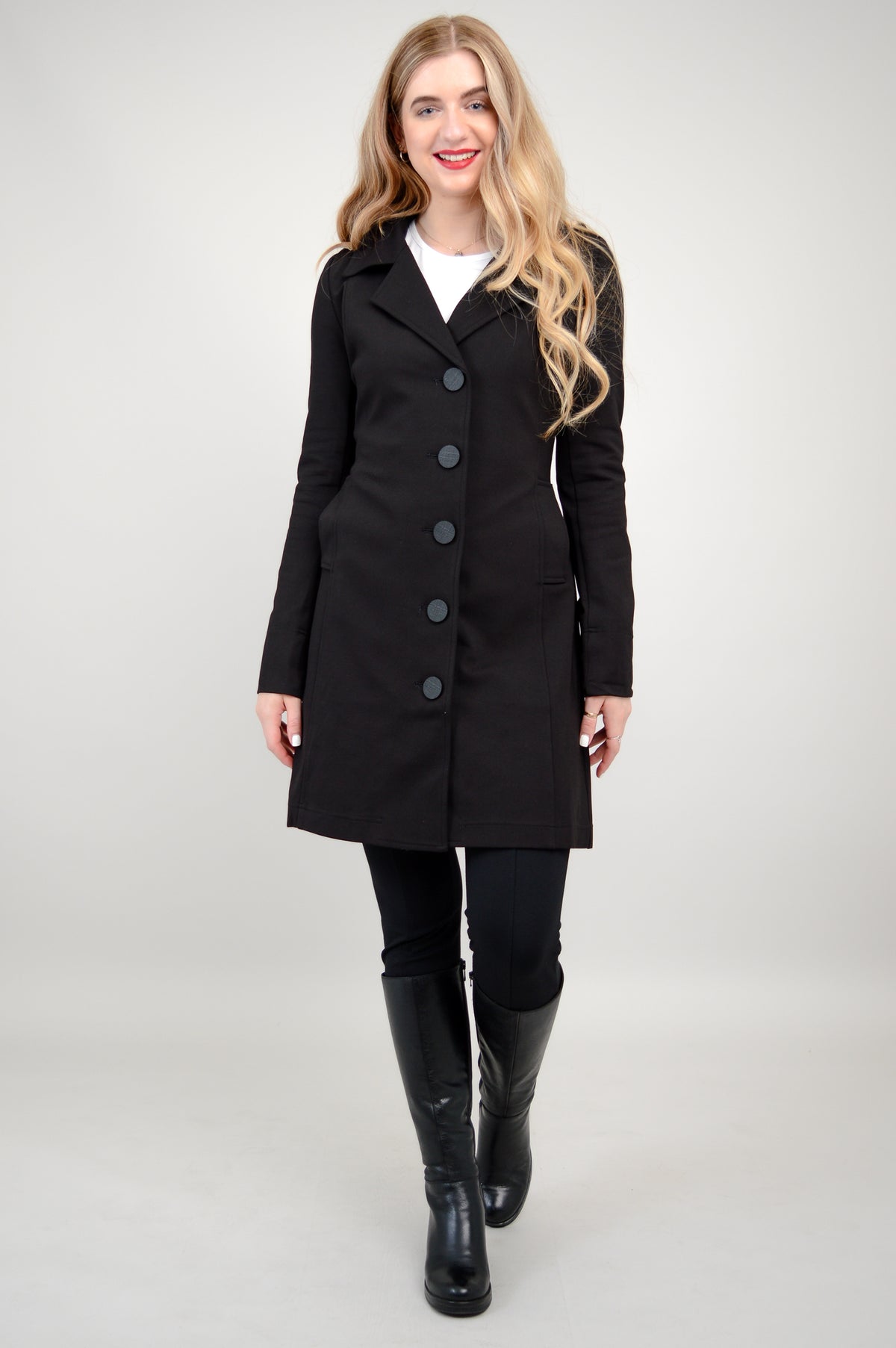Mariana Trench Coat, Black, Modal