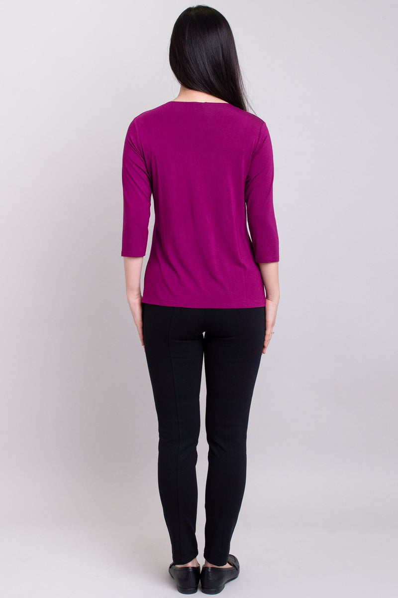 Mia Top, Deep Orchid, Bamboo- Final Sale