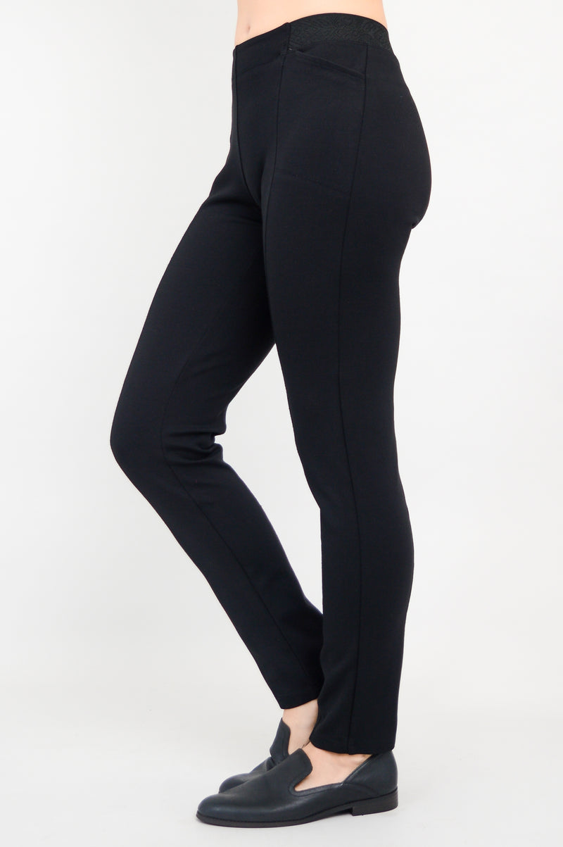 ICON APPAREL Womens Leggings Full Length Size 1X-2X Black Cotton