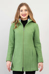 Natasha Coat, Fern Green, Boiled Wool