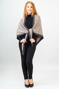 Necessity Shawl, Coffee, Cashmere