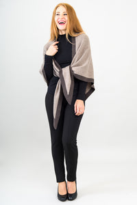 Necessity Shawl, Coffee, Cashmere