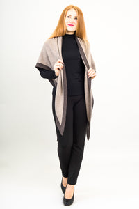 Necessity Shawl, Coffee, Cashmere