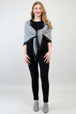 Necessity Shawl, Charcoal, Cashmere