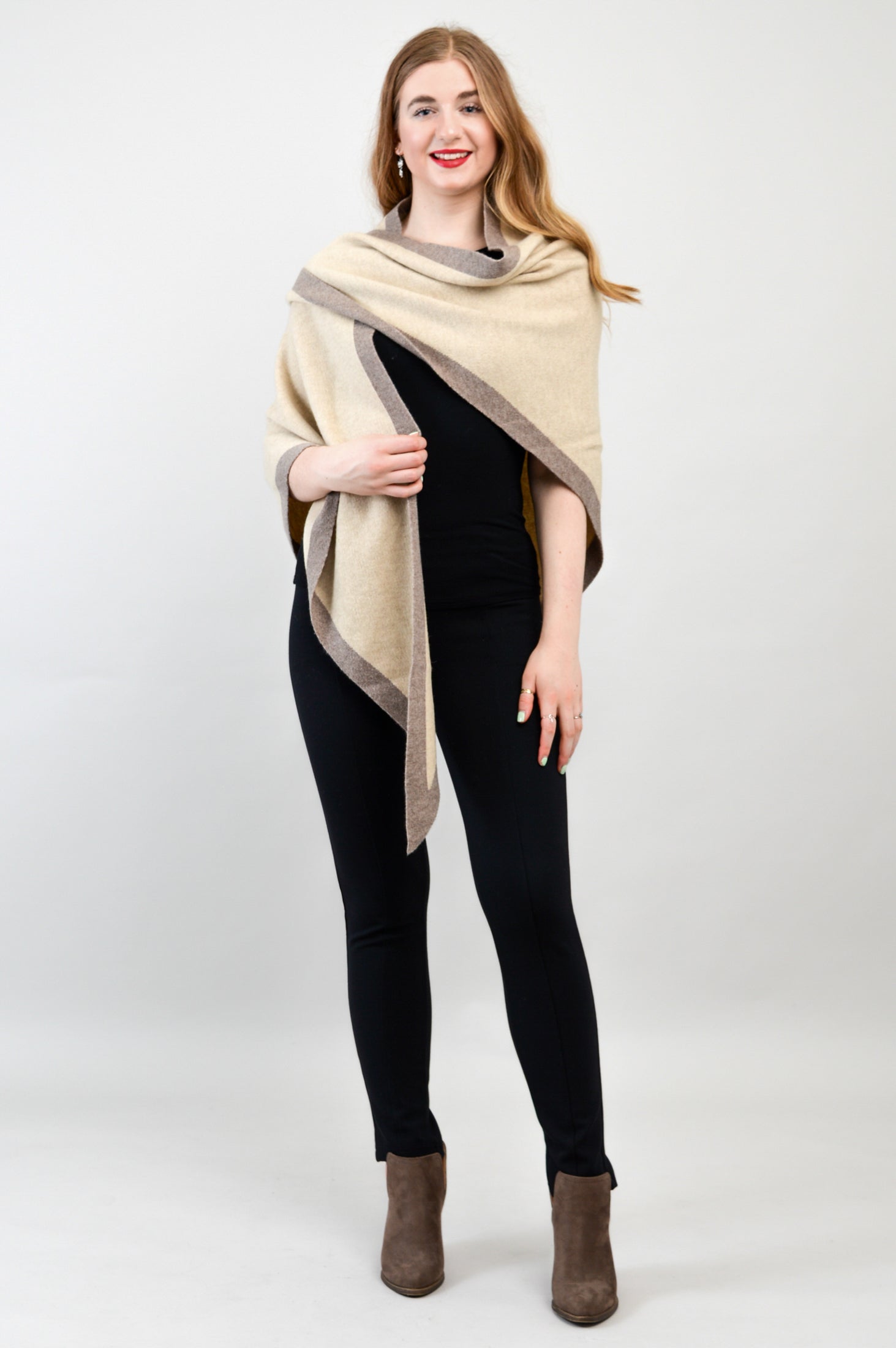 Cream cashmere shawl discount
