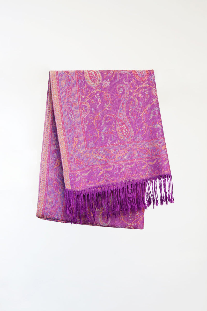 Pashmina Scarf, Orchid Paisley