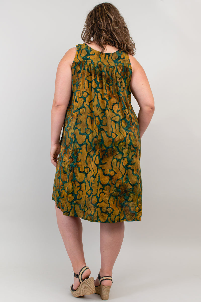 Peachy Dress, Green Earth- Final Sale