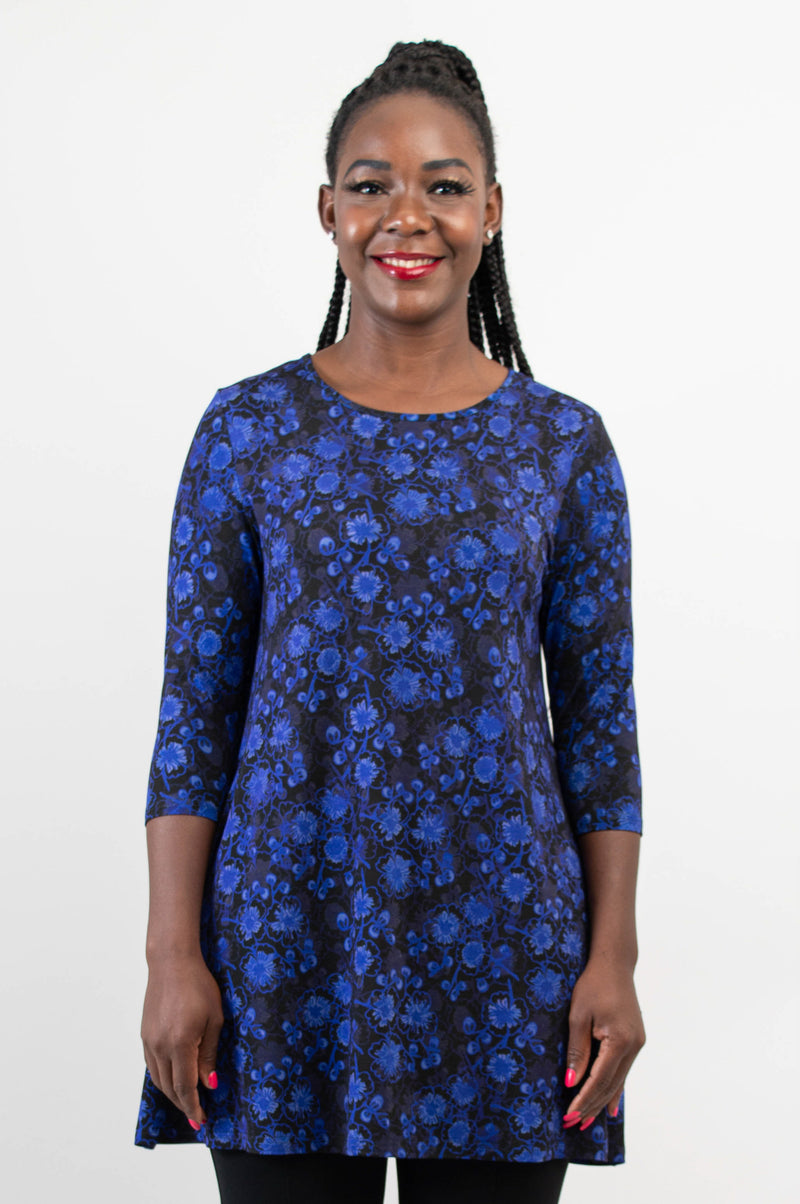 Perfect Tunic, Snow Flower, Bamboo - Final Sale