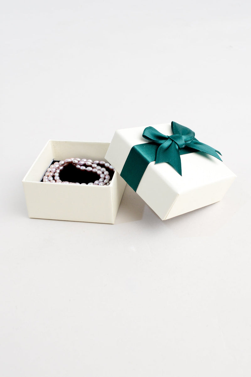 Purple Pearl Necklace Gift Box