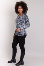 Ramona Sweater, Snow Leopard, Bamboo Cotton