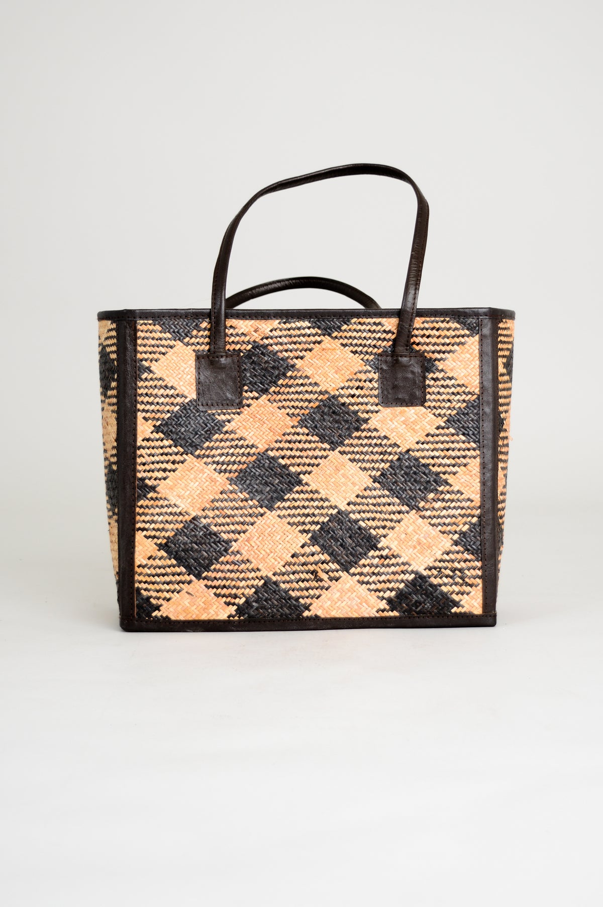 Rectangle Rattan Purse with Black Leather, Small – LTD CAD Retail Blue ...