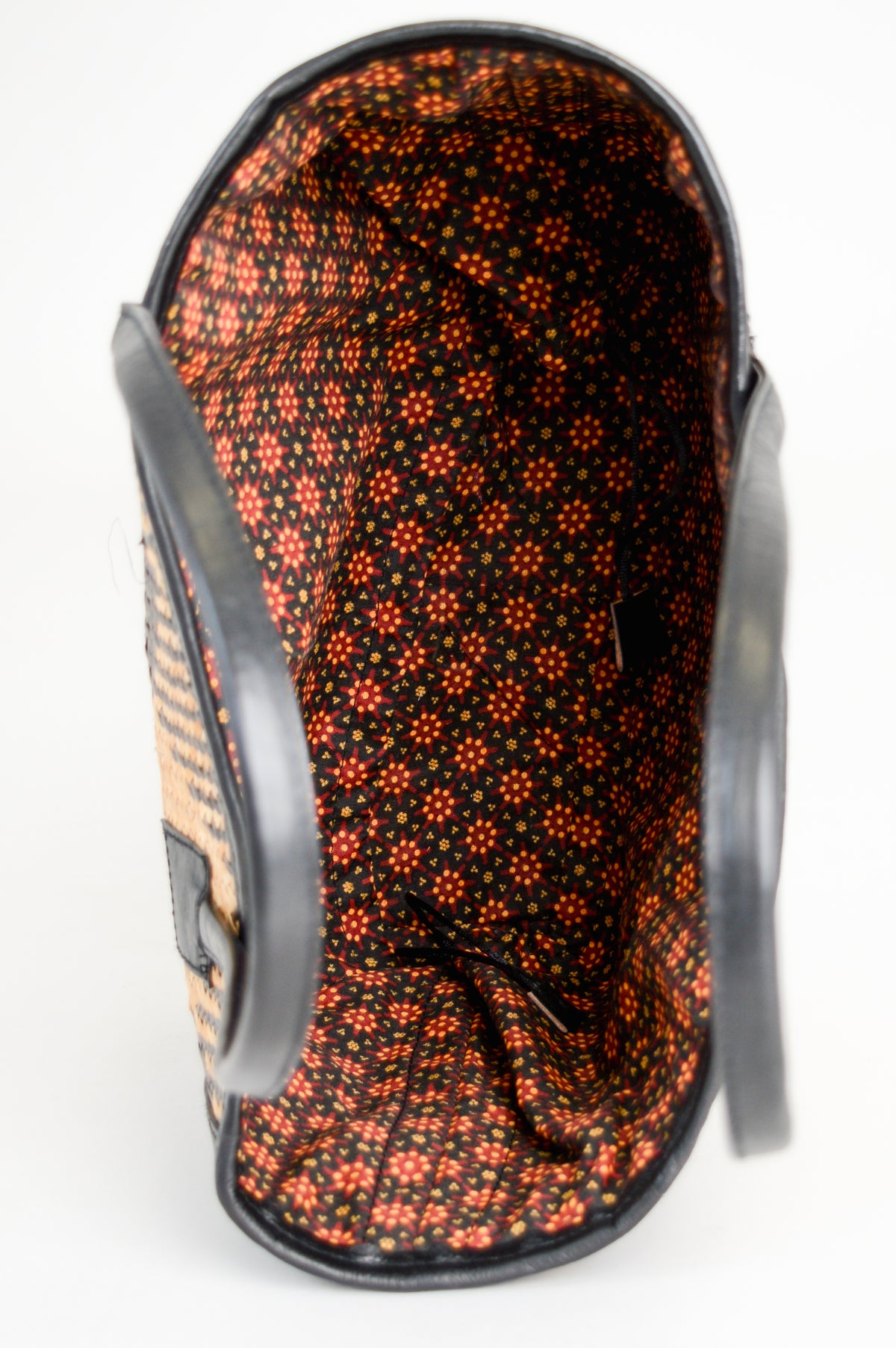 Rectangle Rattan Purse with Black Leather, Small – LTD CAD Retail Blue ...