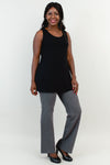 Relaxed Tank, Black, Bamboo
