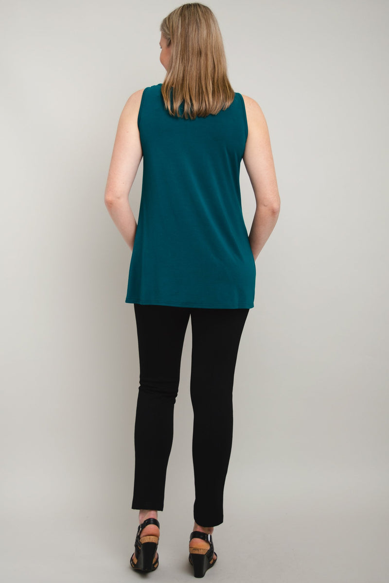 Relaxed Tank, Teal, Bamboo