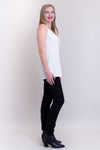 Relaxed Tank, White, Bamboo- Final Sale
