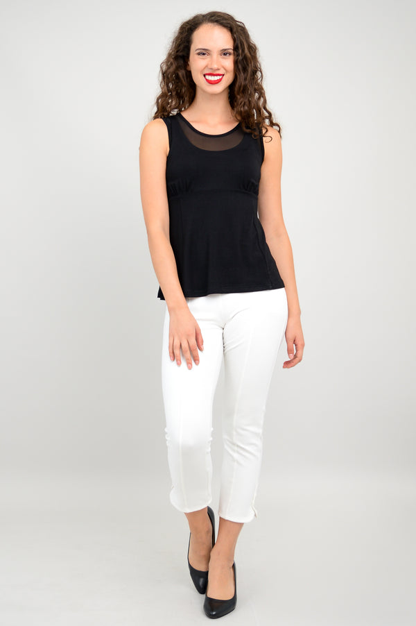 Rhine Tank, Black, Bamboo