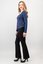 Ritzy Long Sleeve Top, Folklore, Bamboo - Final Sale
