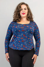 Ritzy Long Sleeve Top, Folklore, Bamboo