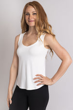 Ritzy Tank, White, Bamboo - Blue Sky Clothing Co