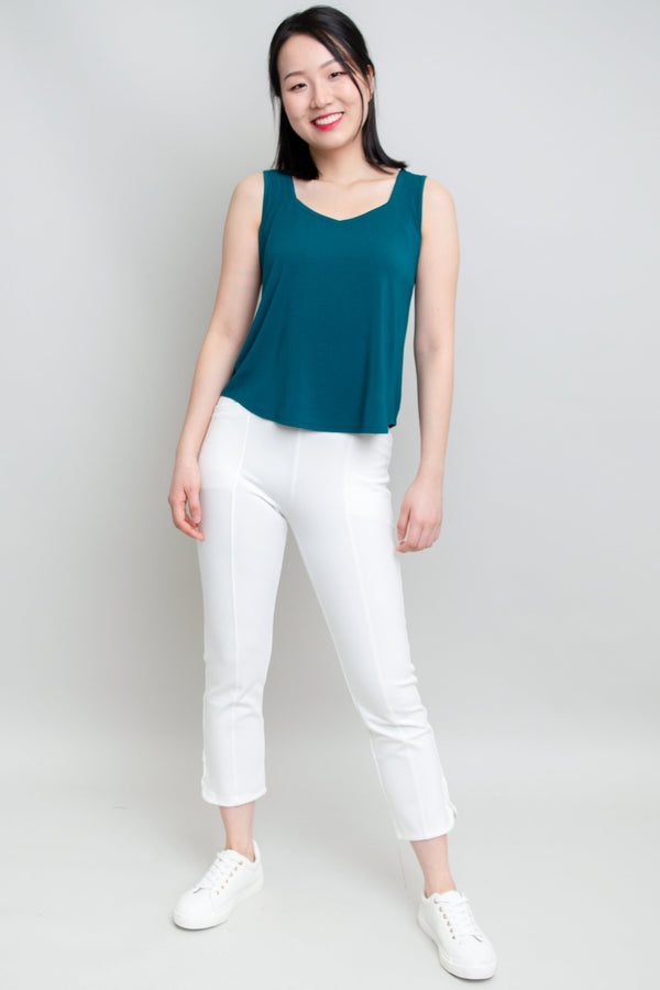 Ritzy Tank, Teal, Bamboo