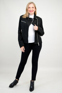 Ronnie Jacket, Black, Boiled Wool - Final Sale