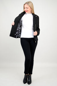 Ronnie Jacket, Black, Boiled Wool - Final Sale