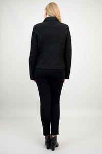 Ronnie Jacket, Black, Boiled Wool - Final Sale