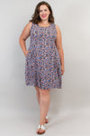 Sara Midi Dress, Pink Meadow