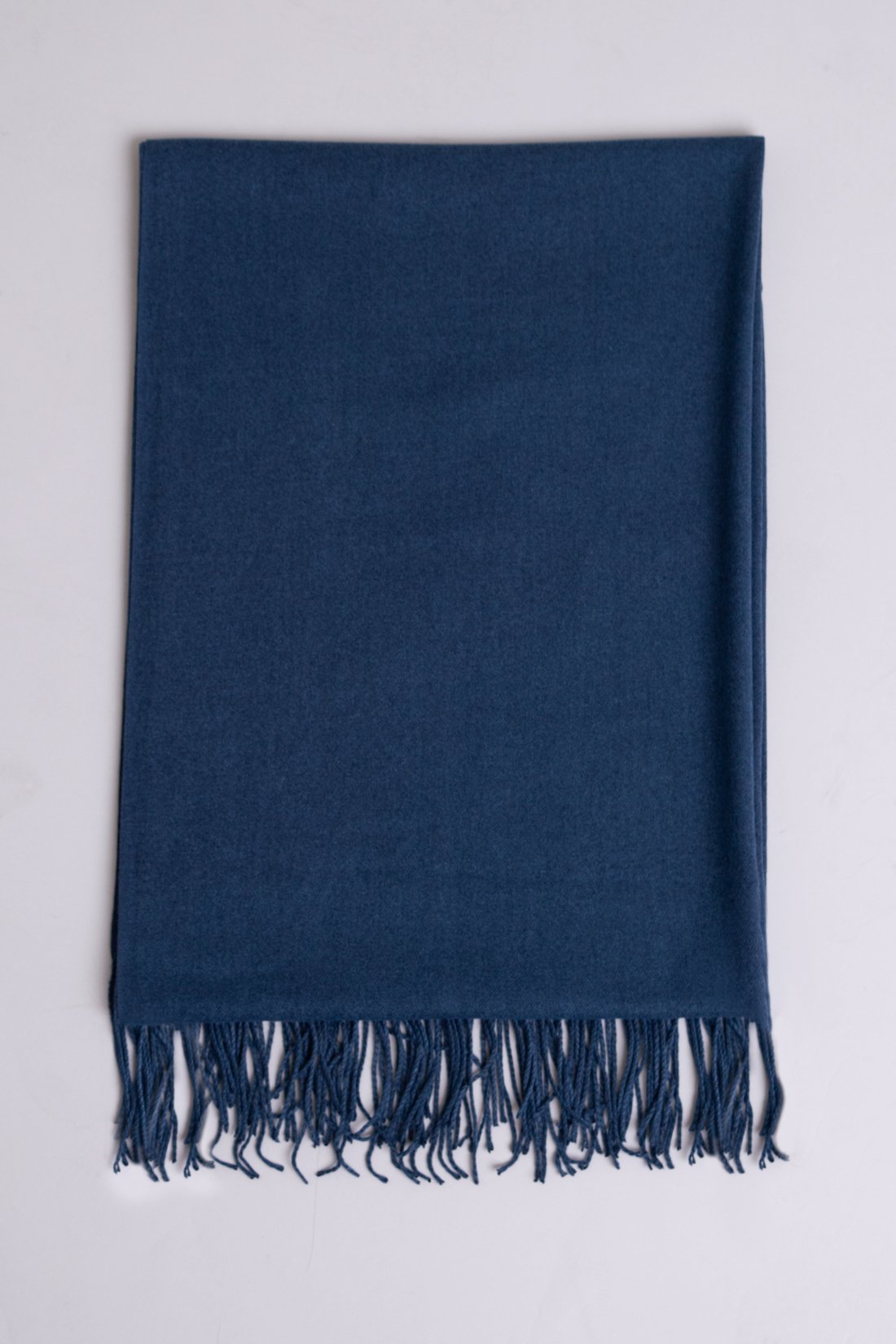 Women's denim blue cozy warm stylish scarf.