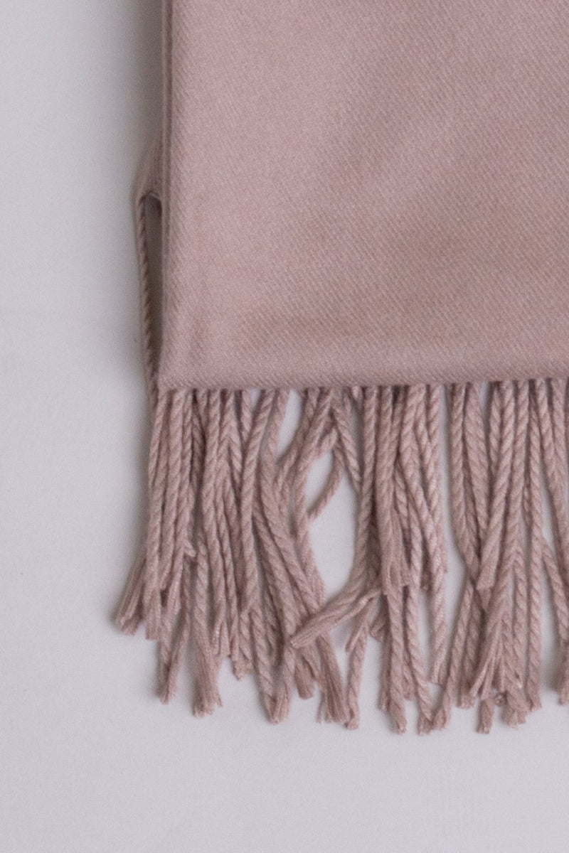 Women's taupe cozy warm stylish scarf.