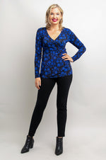 Suzanne Long Sleeve Top, Snow Flower, Bamboo - Final Sale